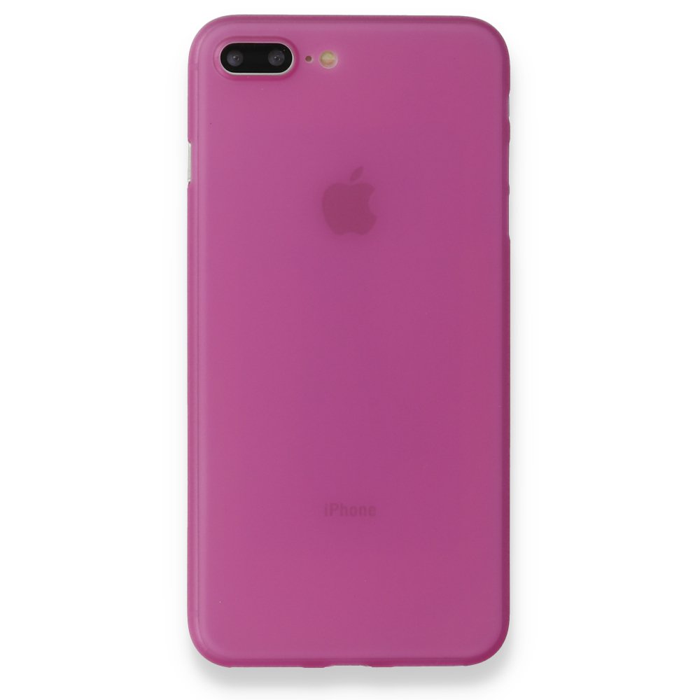 Newface iPhone 8 Plus Kılıf PP Ultra İnce Kapak - Pembe