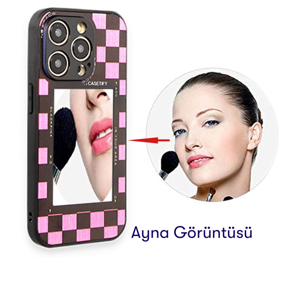 Newface iPhone SE 2020 Kılıf Mirror Desenli Kapak - Mirror - 1