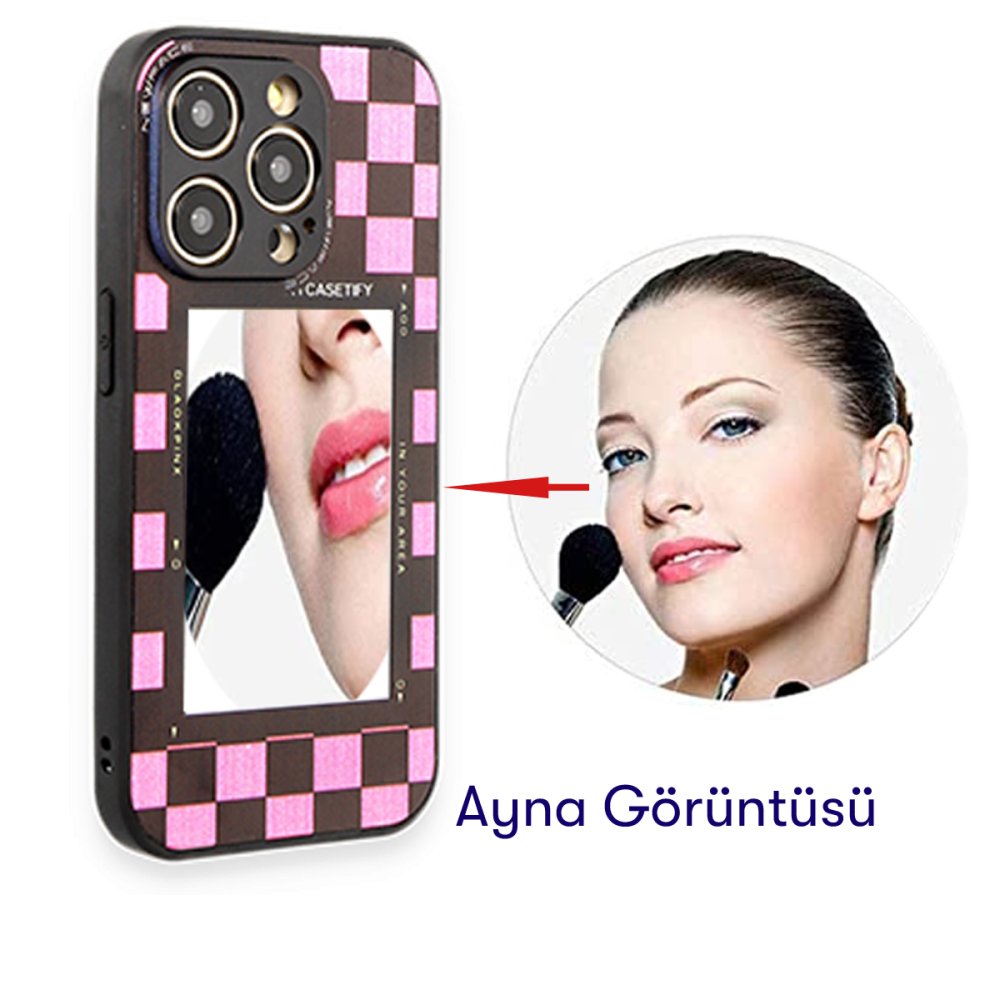 Newface iPhone SE 2020 Kılıf Mirror Desenli Kapak - Mirror - 6