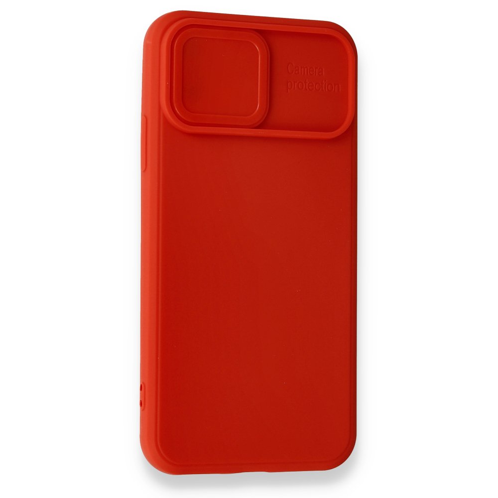 Newface iPhone X Kılıf Color Lens Silikon - Kırmızı