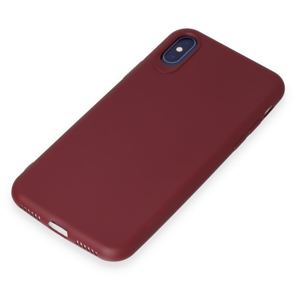 Newface iPhone X Kılıf First Silikon - Kiremit