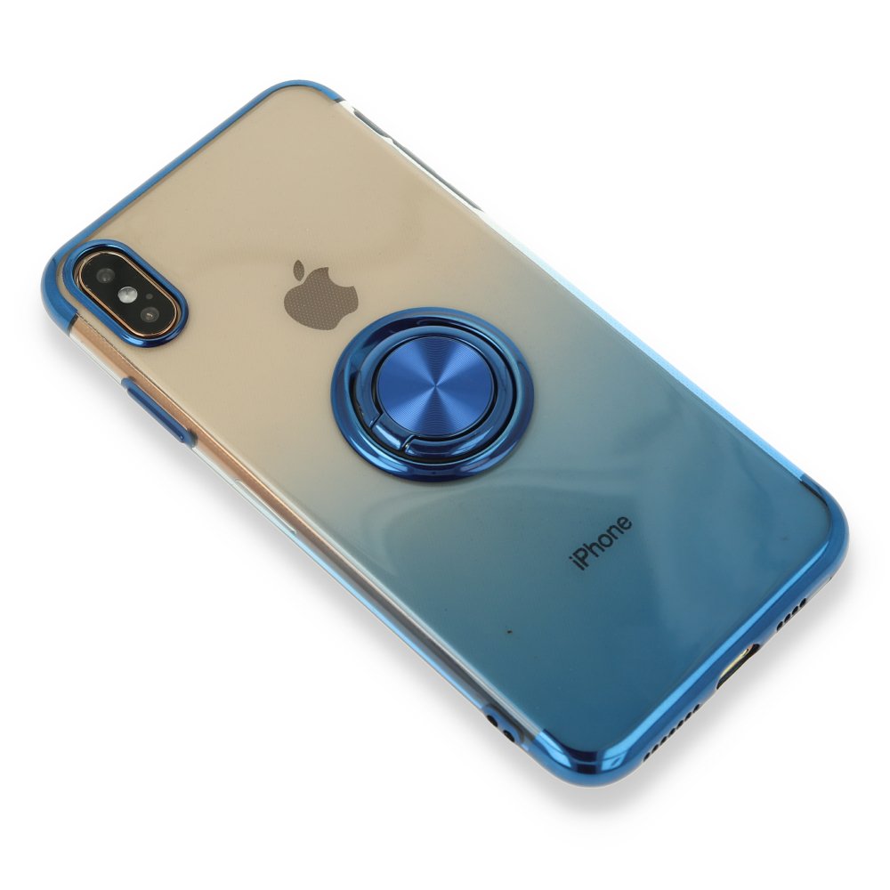 Newface iPhone X Kılıf Marvel Yüzüklü Silikon - Mavi