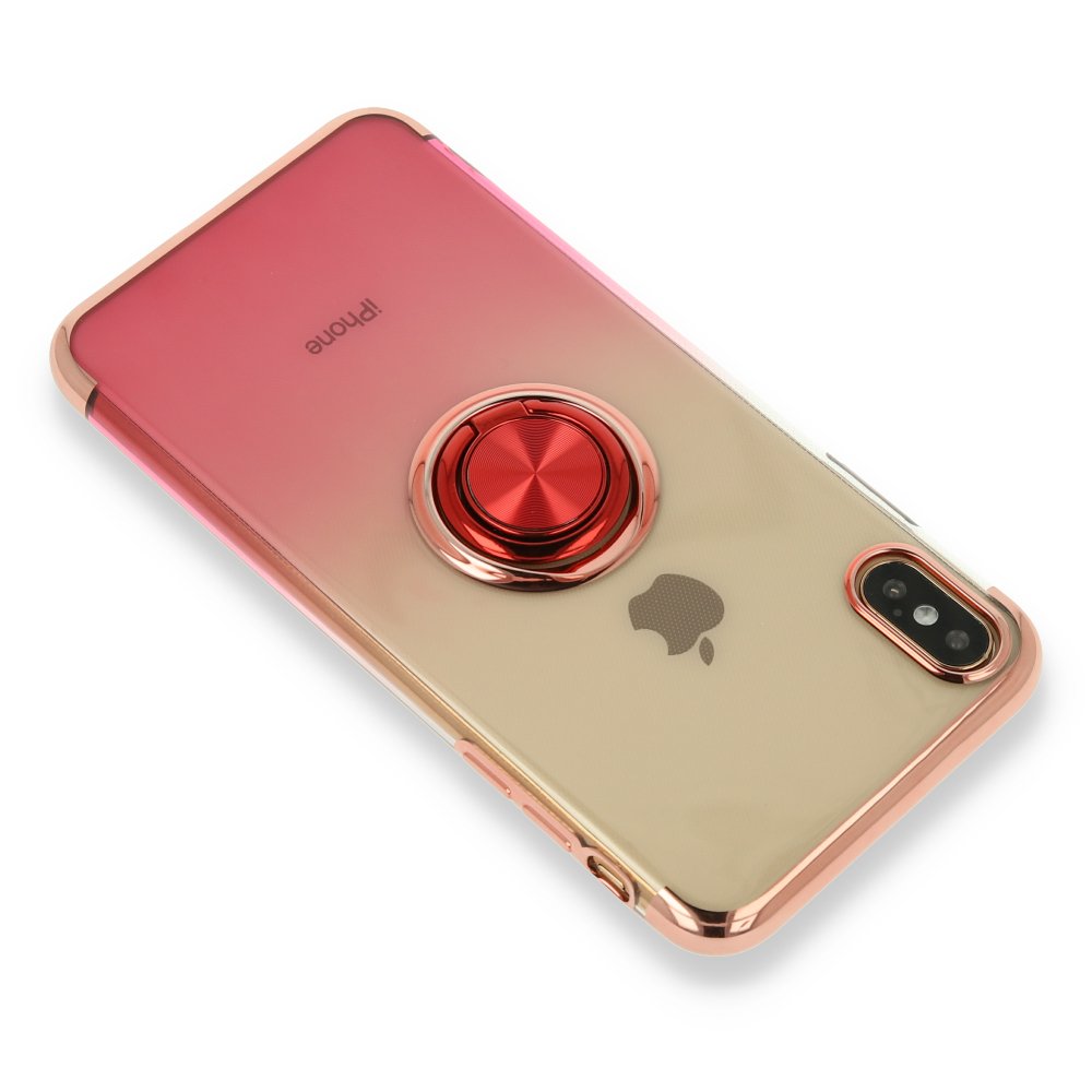 Newface iPhone X Kılıf Marvel Yüzüklü Silikon - Pembe