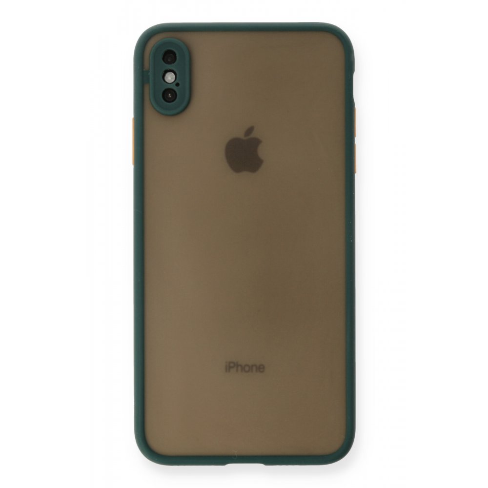 Newface iPhone X Kılıf Montreal Silikon Kapak - Yeşil