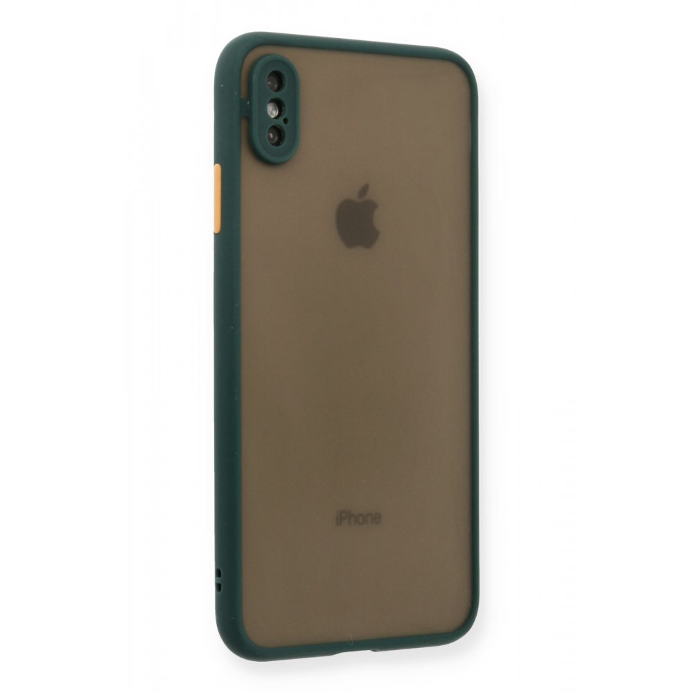 Newface iPhone X Kılıf Montreal Silikon Kapak - Yeşil