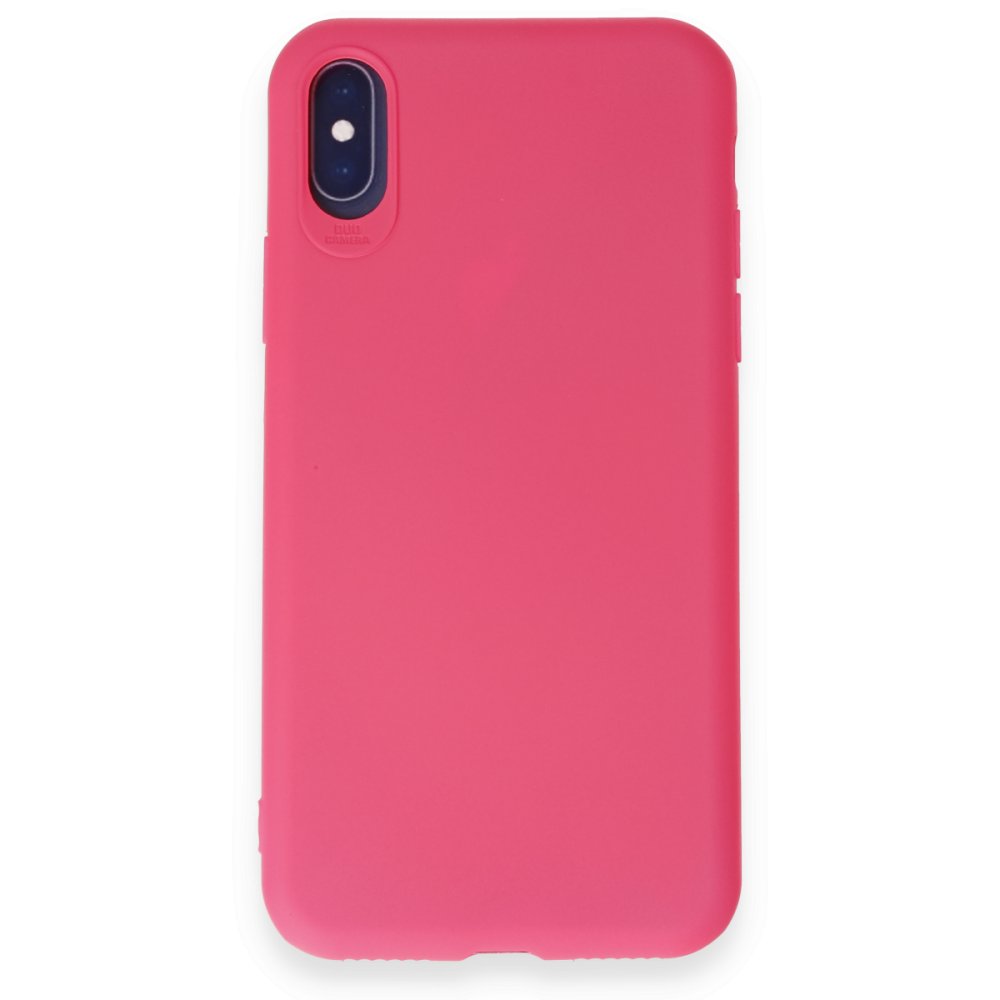 Newface iPhone XS Kılıf First Silikon - Pembe