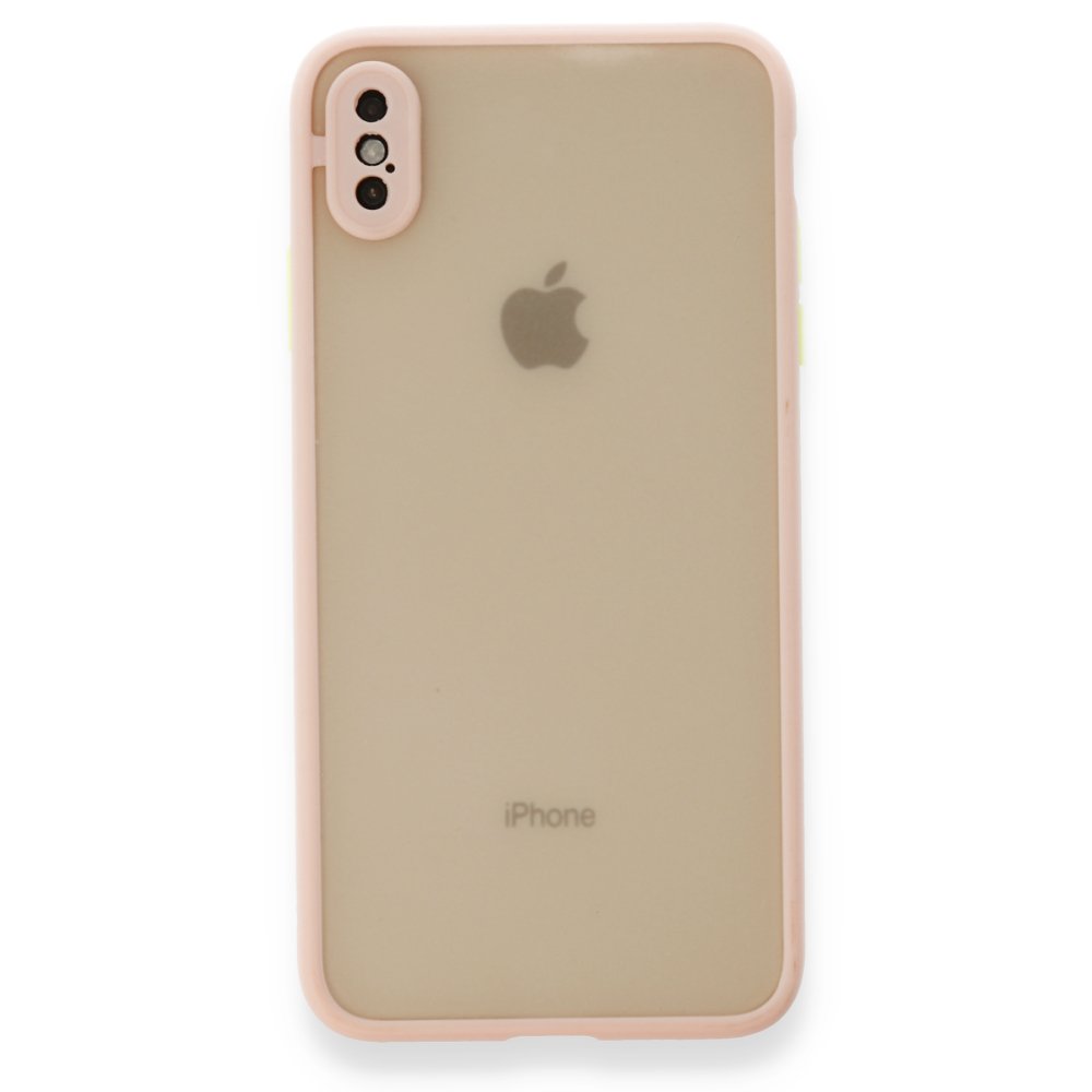 Newface iPhone XS Kılıf Montreal Silikon Kapak - Pembe