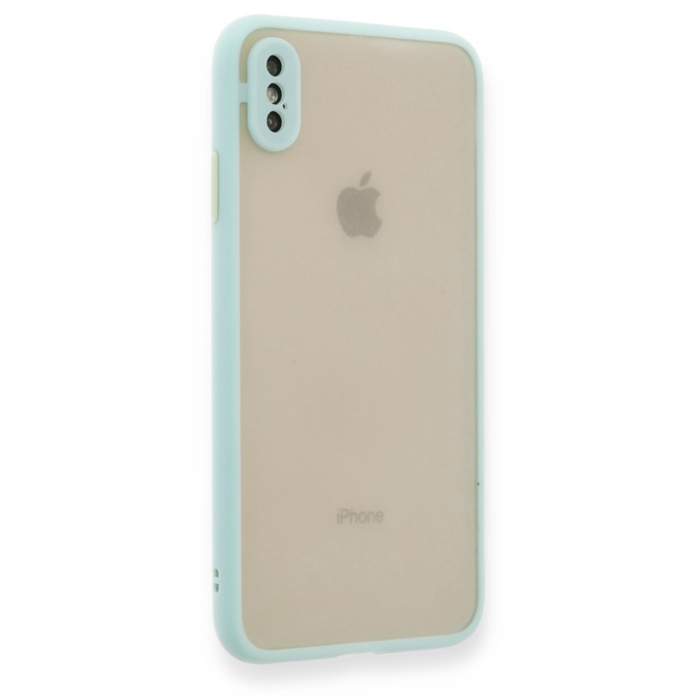 Newface iPhone XS Kılıf Montreal Silikon Kapak - Turkuaz