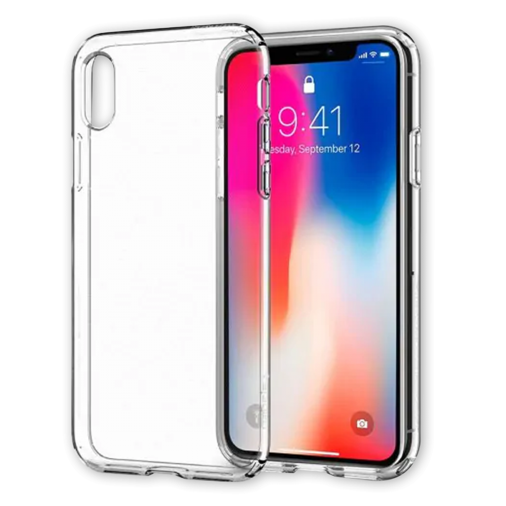 Newface iPhone XS Kılıf Lüx Şeffaf Silikon