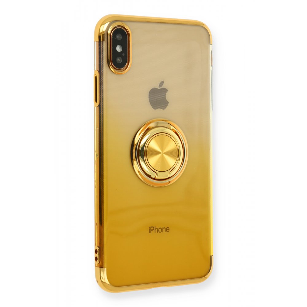 Newface iPhone XS Max Kılıf Marvel Yüzüklü Silikon - Sarı