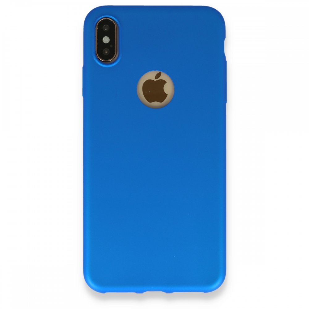 Newface iPhone XS Max Kılıf First Silikon - Mavi