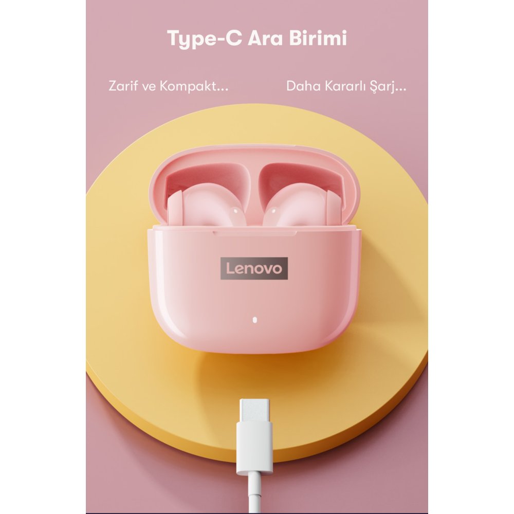 Newface Lenovo LP40 Pro Bluetooth Kulaklık - Beyaz