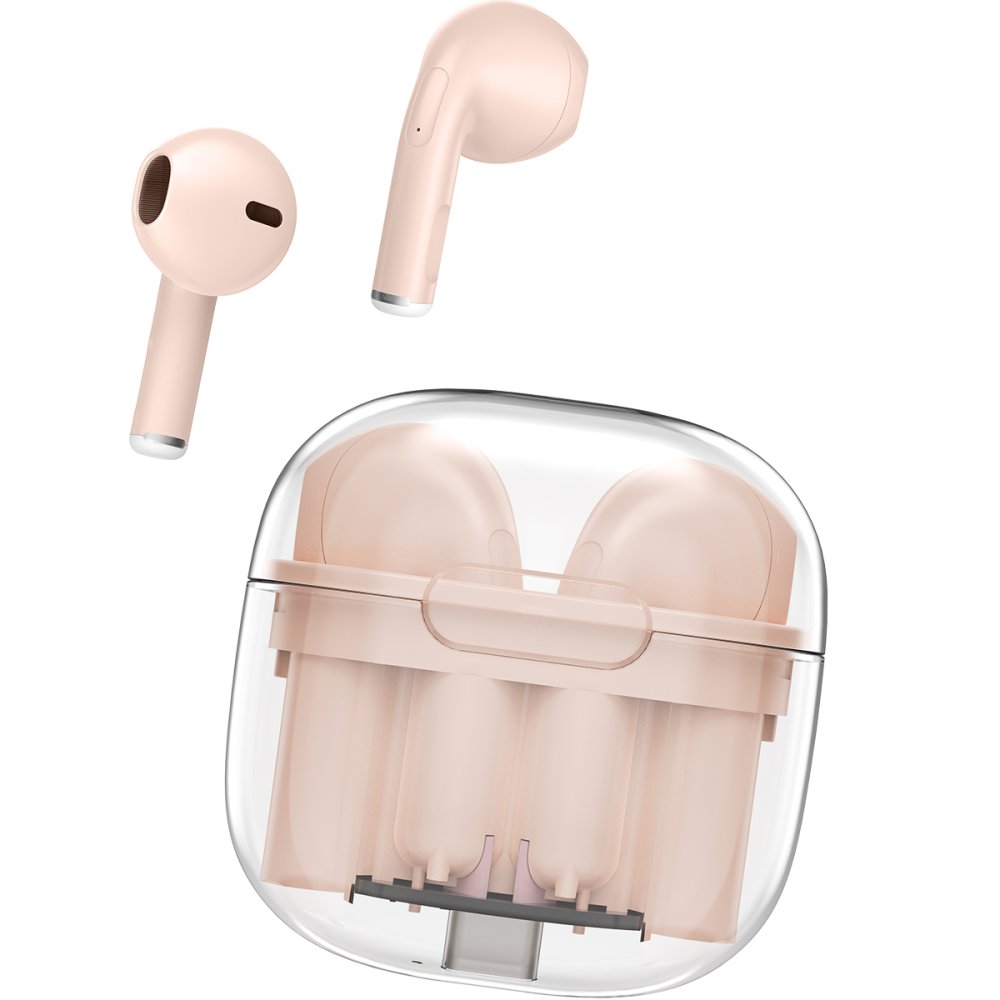 Newface LS-09 Bluetooth 5.3 TWS Kablosuz Airpods Kulaklık - Pembe