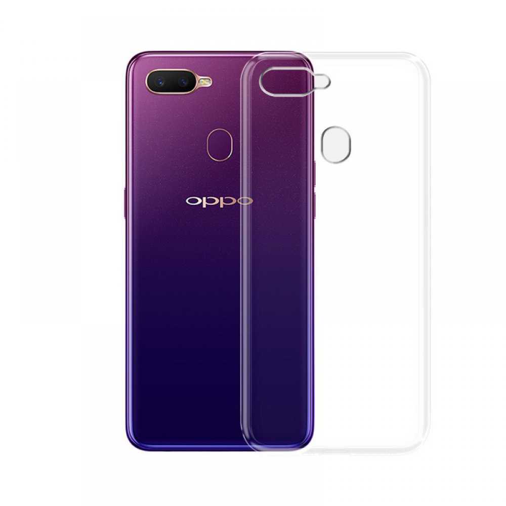 Newface Oppo A12 Kılıf Lüx Şeffaf Silikon - Şeffaf