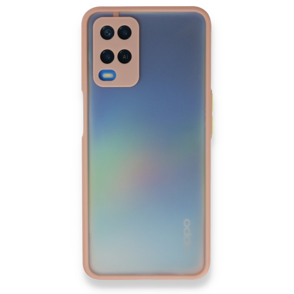 Newface Oppo A54 4G Kılıf Montreal Silikon Kapak - Pembe