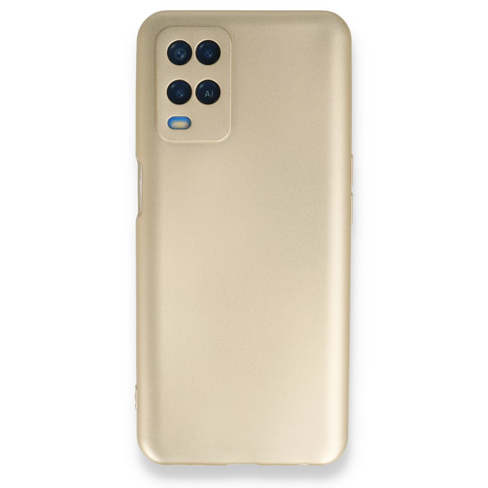 Newface Oppo A54 4G Kılıf First Silikon - Gold