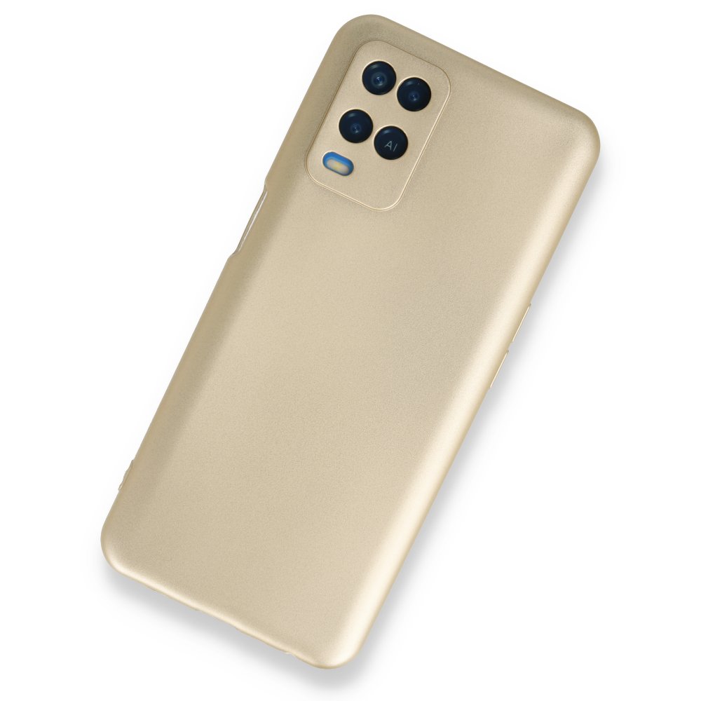 Newface Oppo A54 4G Kılıf First Silikon - Gold