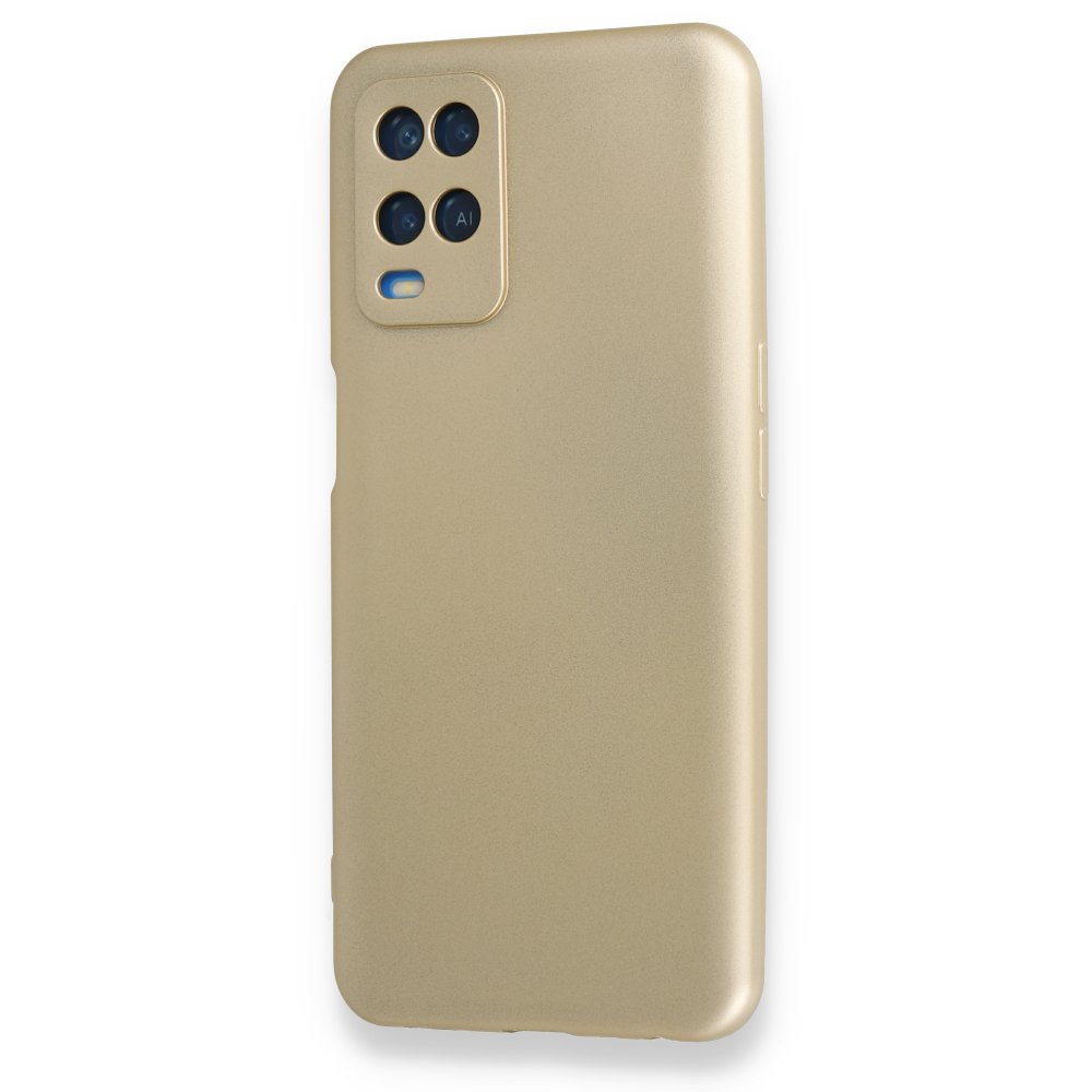 Newface Oppo A54 4G Kılıf First Silikon - Gold