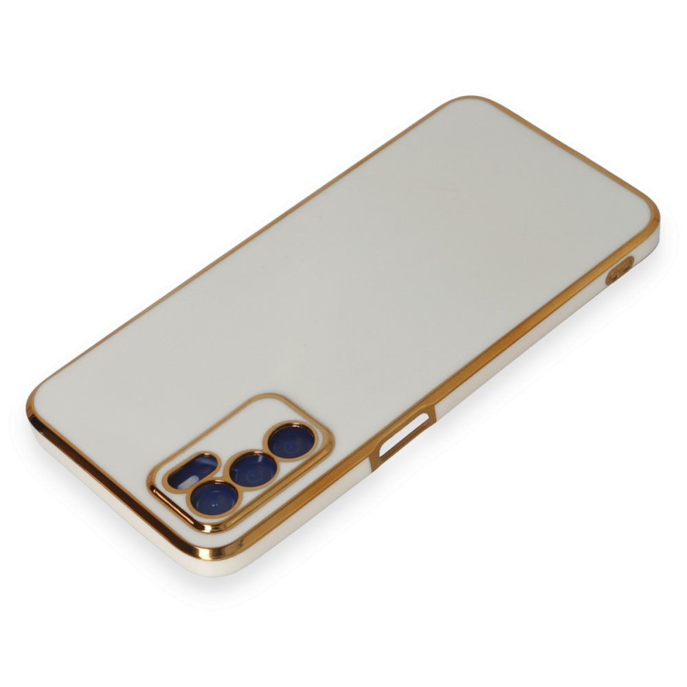 Newface Oppo A55 Kılıf Volet Silikon - Beyaz