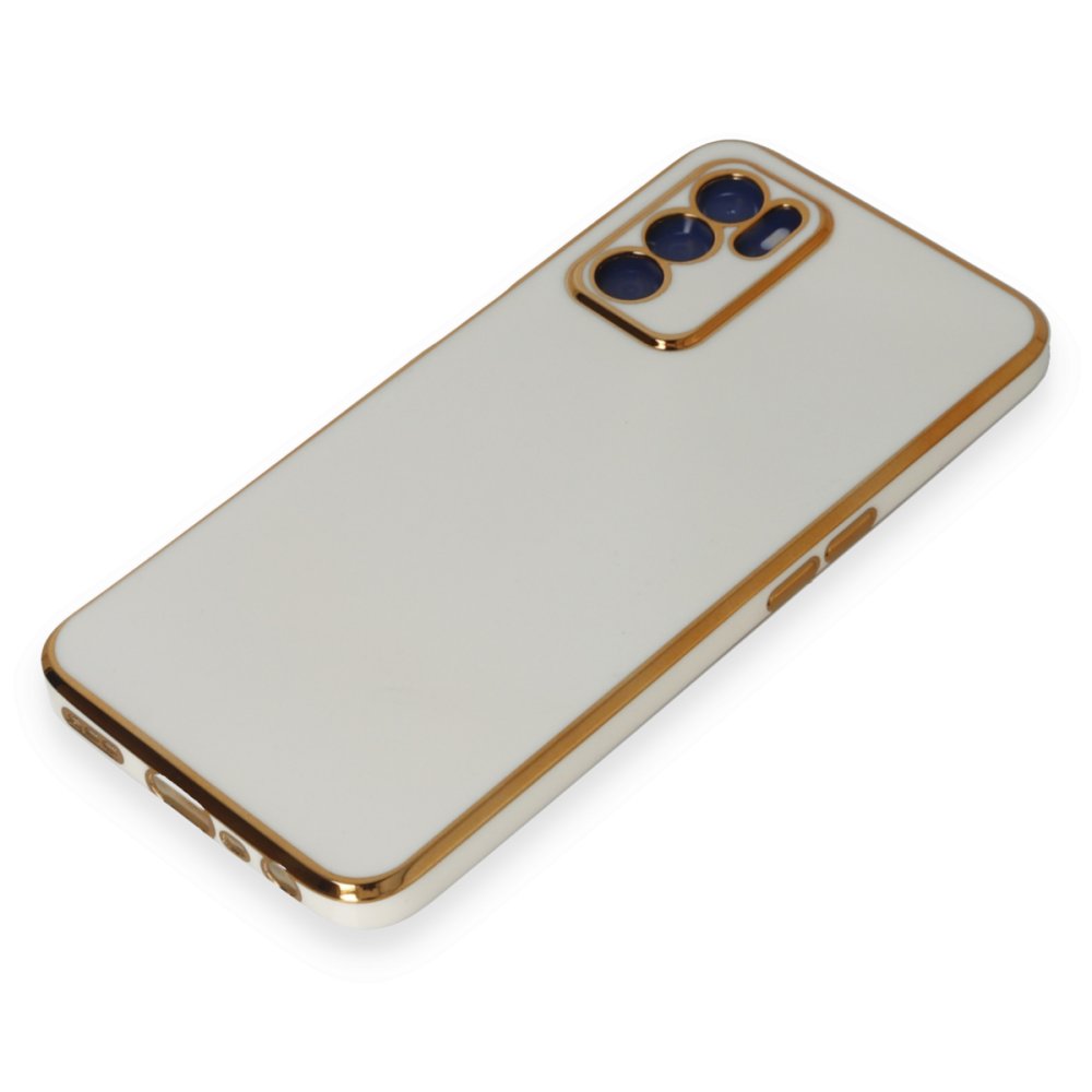 Newface Oppo A55 Kılıf Volet Silikon - Beyaz
