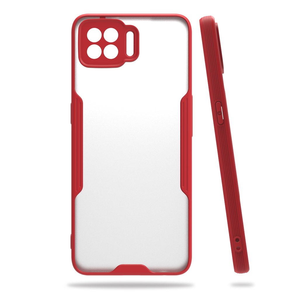 Newface Oppo A73 Kılıf Platin Silikon - Kırmızı