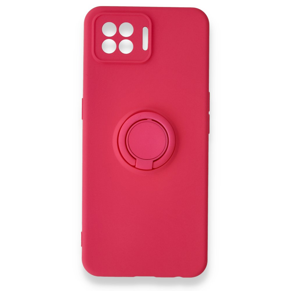 Newface Oppo A73 Kılıf Viktor Yüzüklü Silikon - Pembe