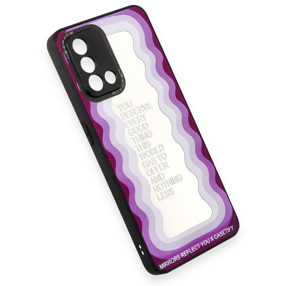 Newface Oppo A74 4G Kılıf Mirror Desenli Kapak - Mirror - 5