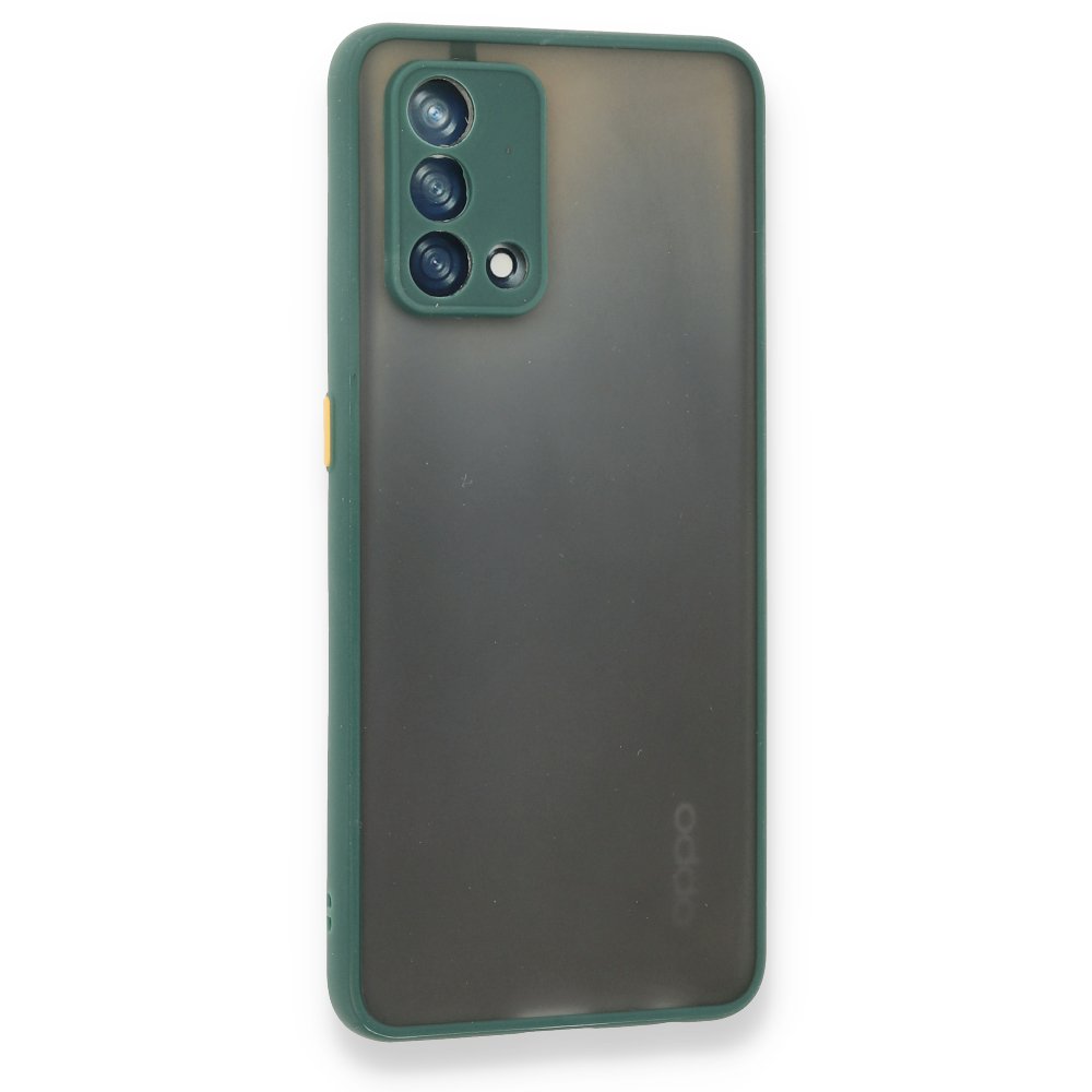 Newface Oppo A74 4G Kılıf Montreal Silikon Kapak - Yeşil