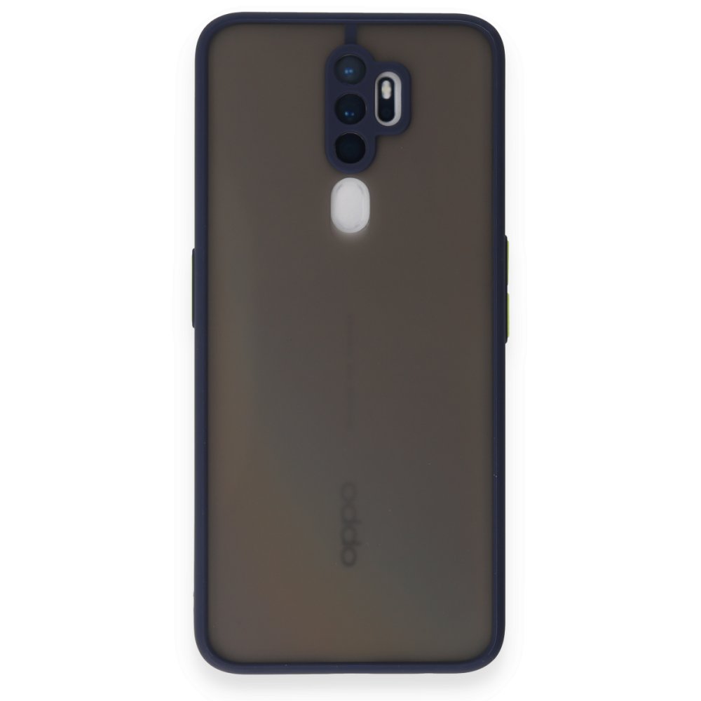 Newface Oppo A9 2020 Kılıf Montreal Silikon Kapak - Lacivert