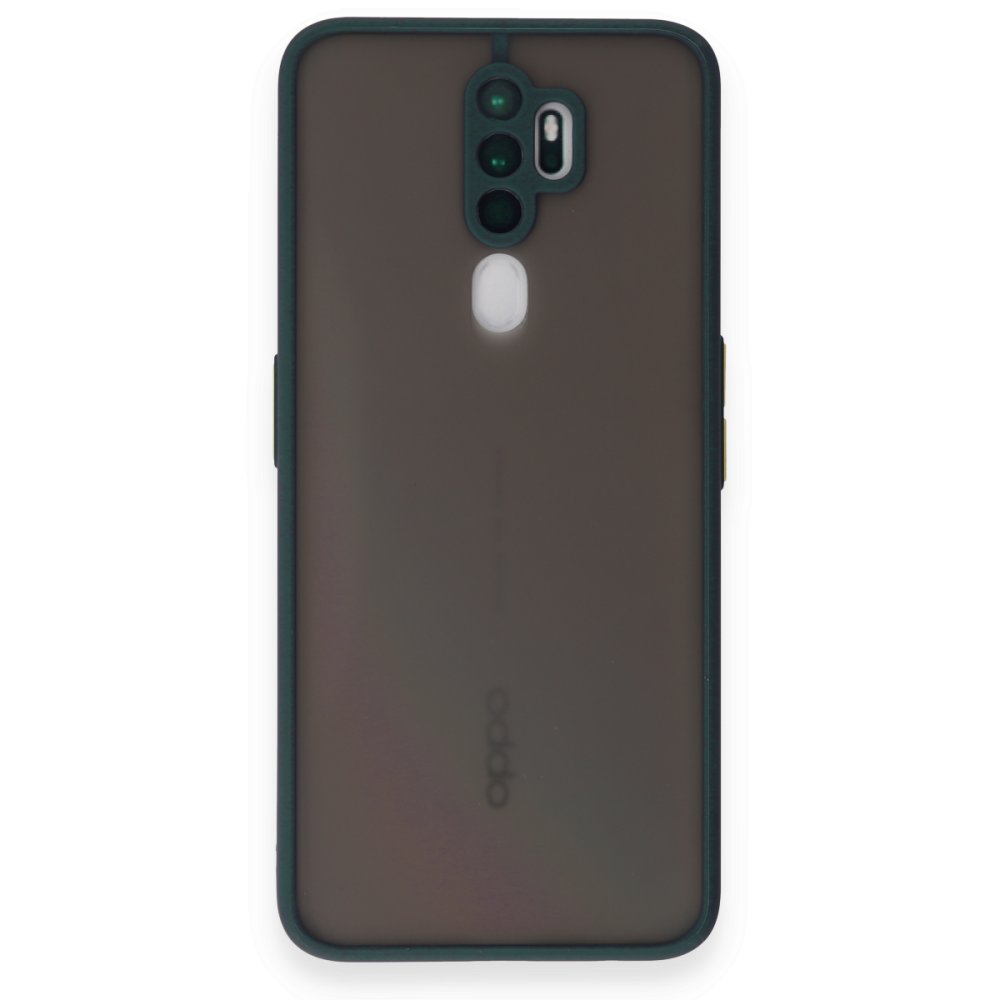 Newface Oppo A9 2020 Kılıf Montreal Silikon Kapak - Yeşil