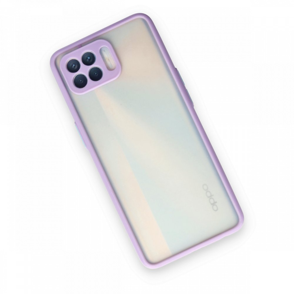 Newface Oppo Reno 4 Lite Kılıf Montreal Silikon Kapak - Mor