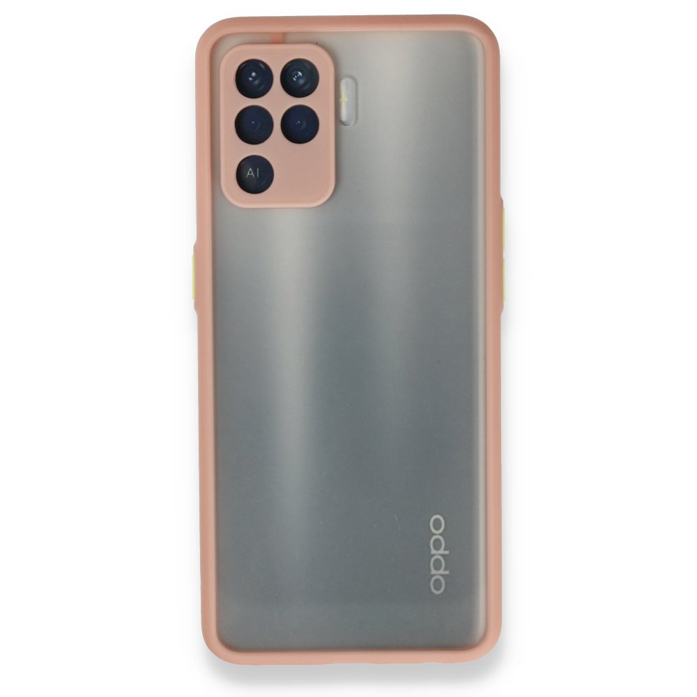 Newface Oppo Reno 5 Lite Kılıf Montreal Silikon Kapak - Pembe