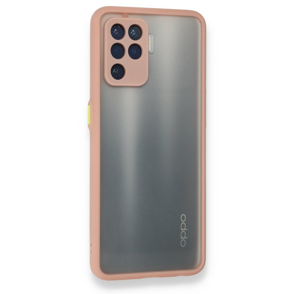 Newface Oppo Reno 5 Lite Kılıf Montreal Silikon Kapak - Pembe