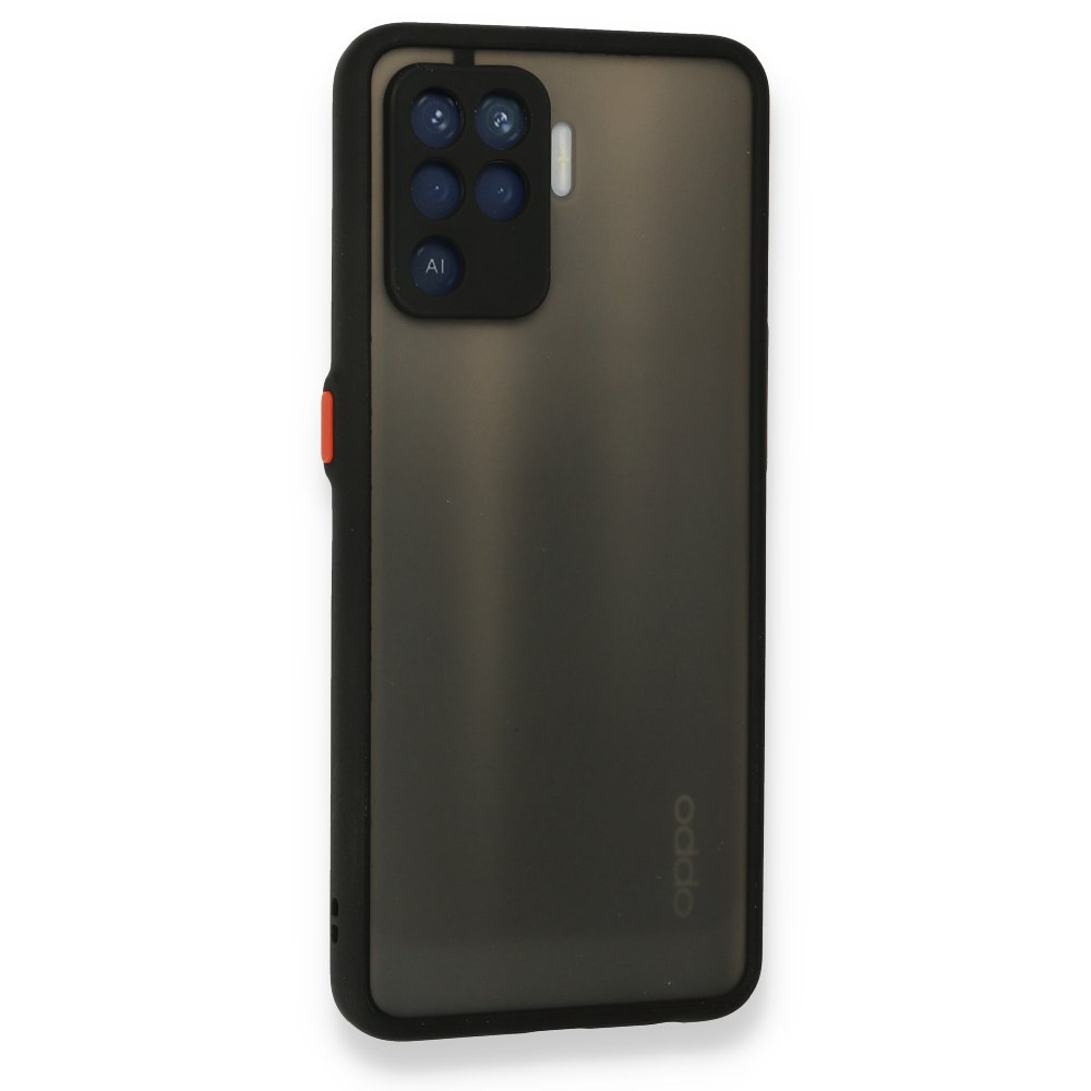 Newface Oppo Reno 5 Lite Kılıf Montreal Silikon Kapak - Siyah