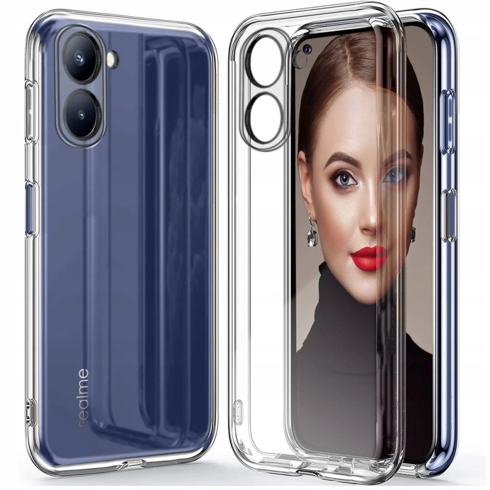 Newface Realme 10 4G Kılıf Lüx Şeffaf Silikon