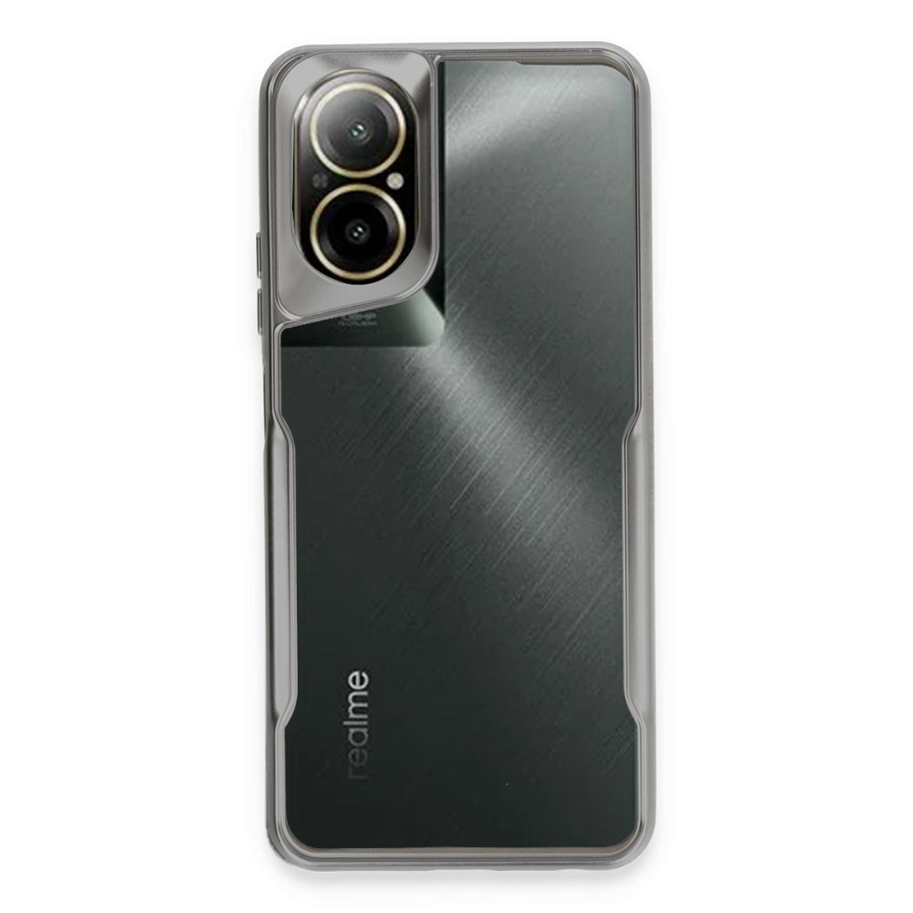 Newface Realme 12 Lite Kılıf Boyi Silikon Kapak - Gümüş