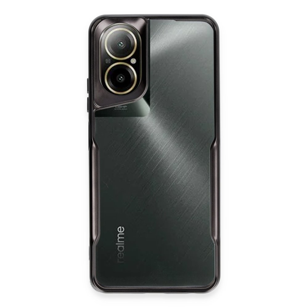 Newface Realme 12 Lite Kılıf Boyi Silikon Kapak - Siyah