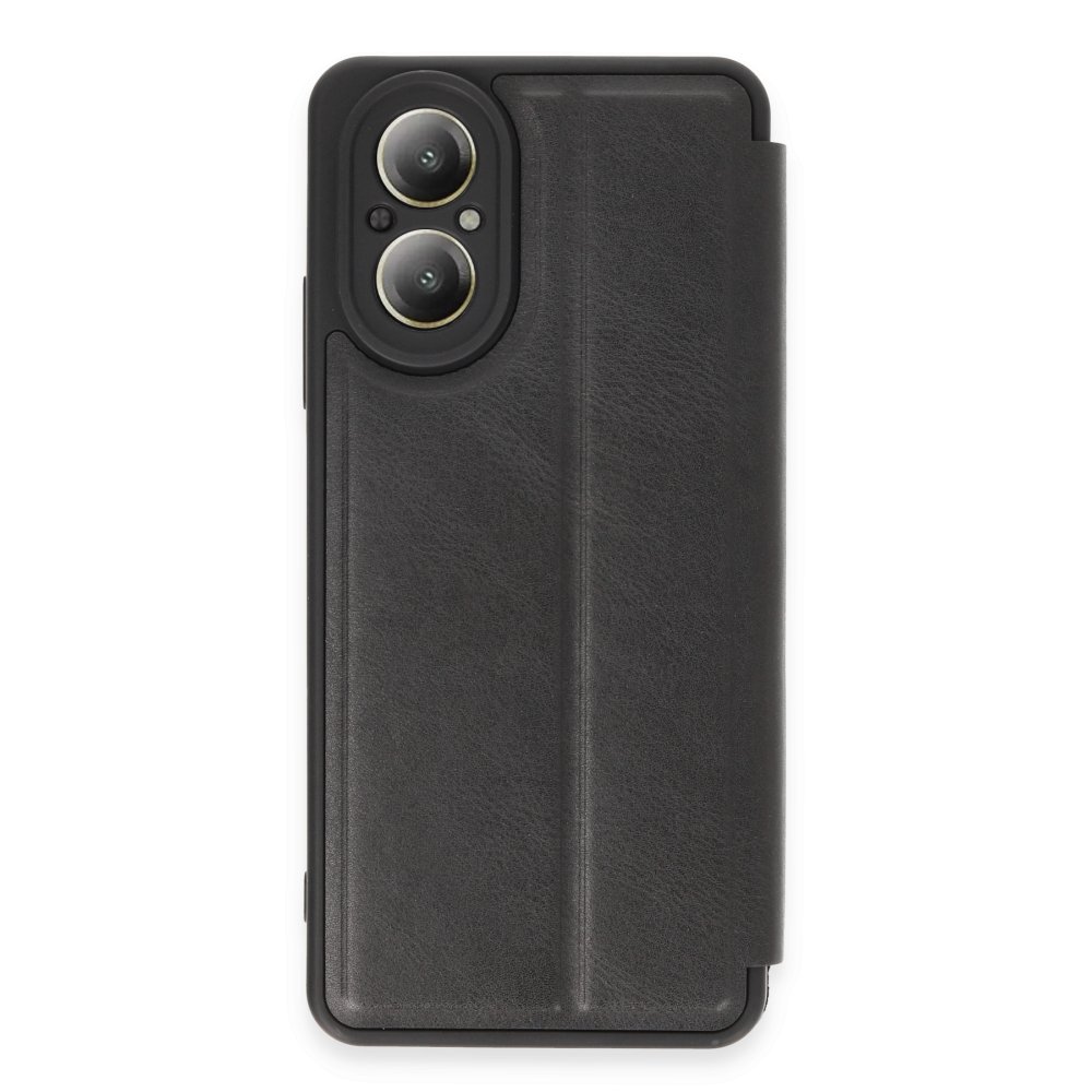 Newface Realme 12 Lite Kılıf Flip Cover - Siyah