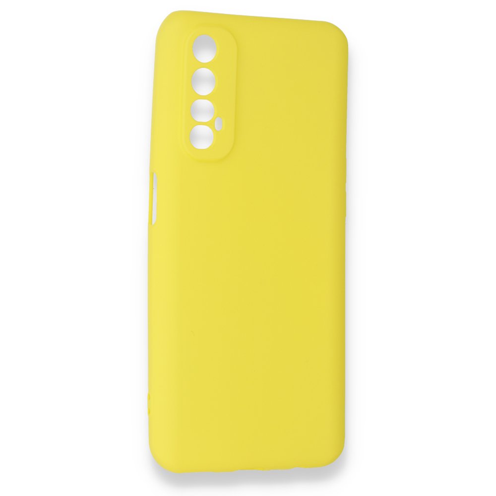 Newface Realme 7 Kılıf First Silikon - Sarı