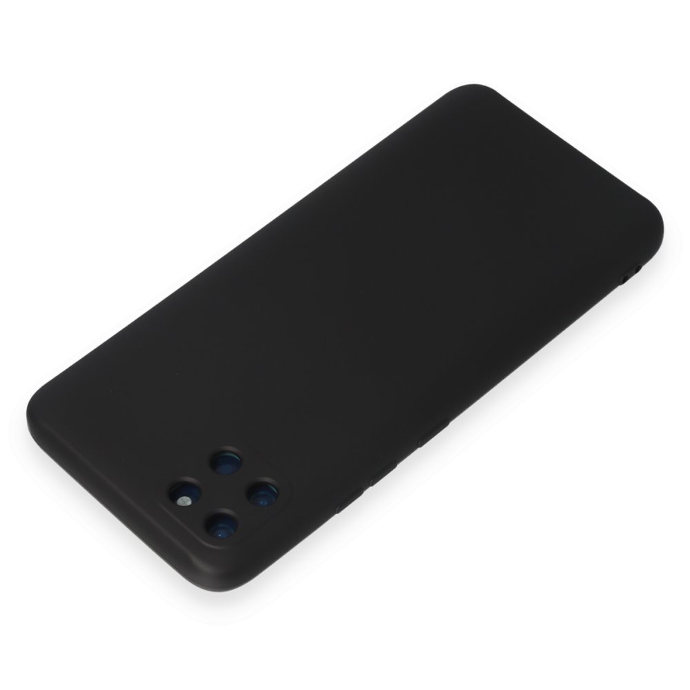 Newface Realme C11 Kılıf Nano içi Kadife Silikon - Siyah