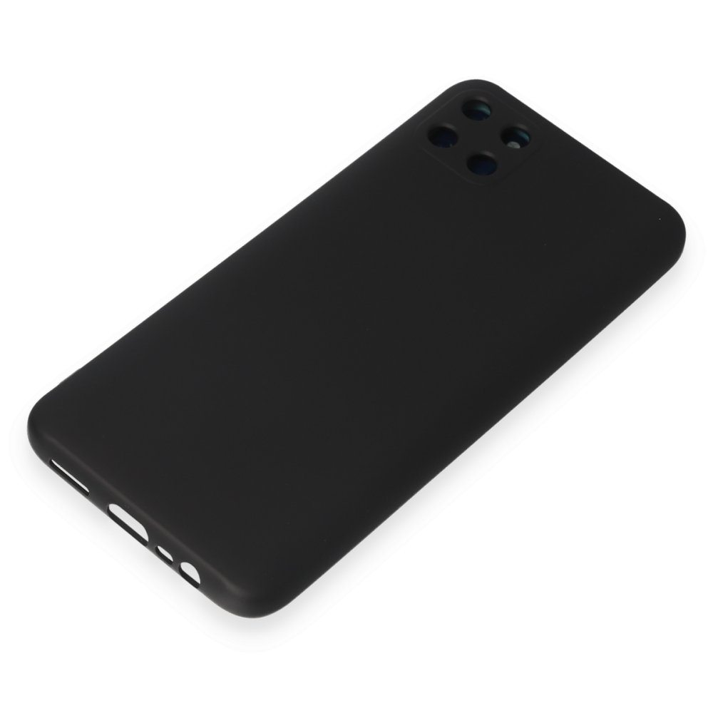Newface Realme C11 Kılıf Nano içi Kadife Silikon - Siyah