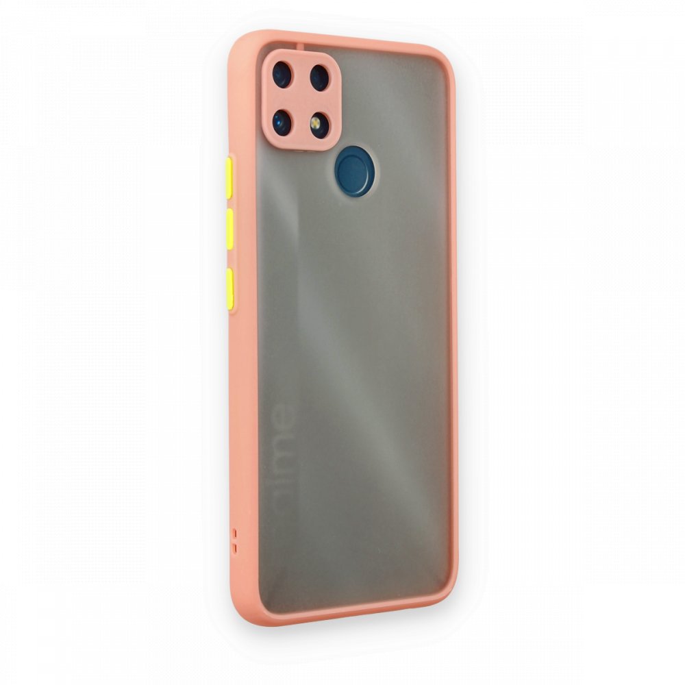 Newface Realme C25s Kılıf Montreal Silikon Kapak - Pembe