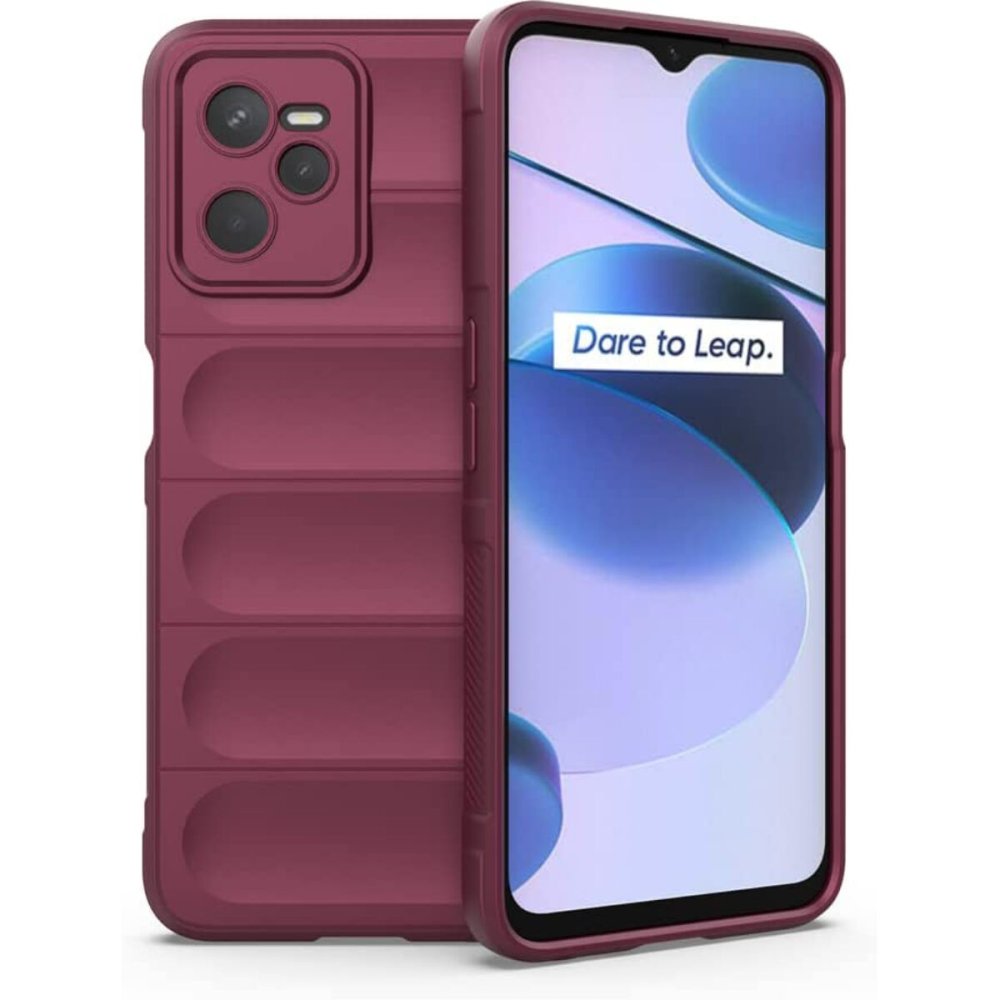 Newface Realme C35 Kılıf Optimum Silikon - Bordo