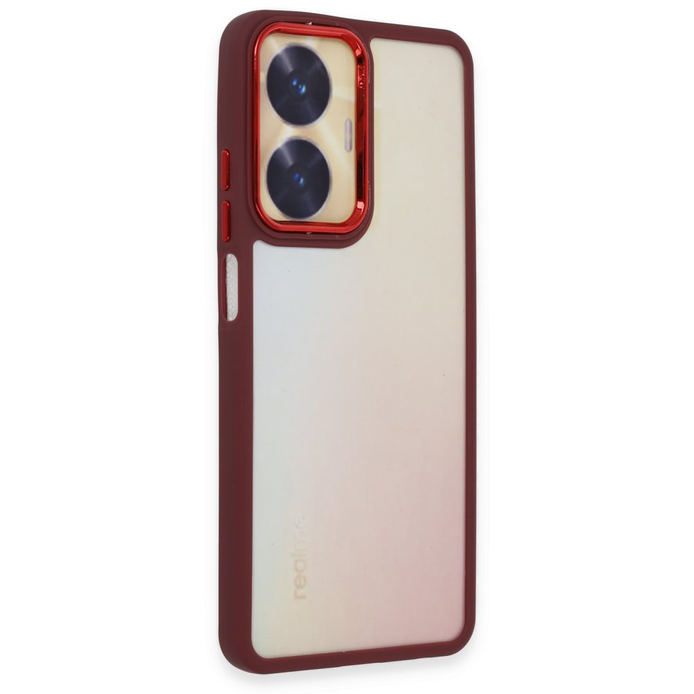 Newface Realme C55 Kılıf Dora Kapak - Kırmızı