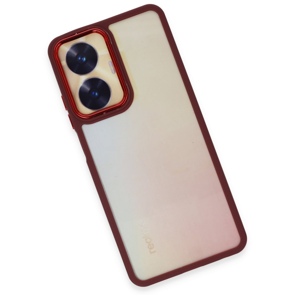 Newface Realme C55 Kılıf Dora Kapak - Kırmızı