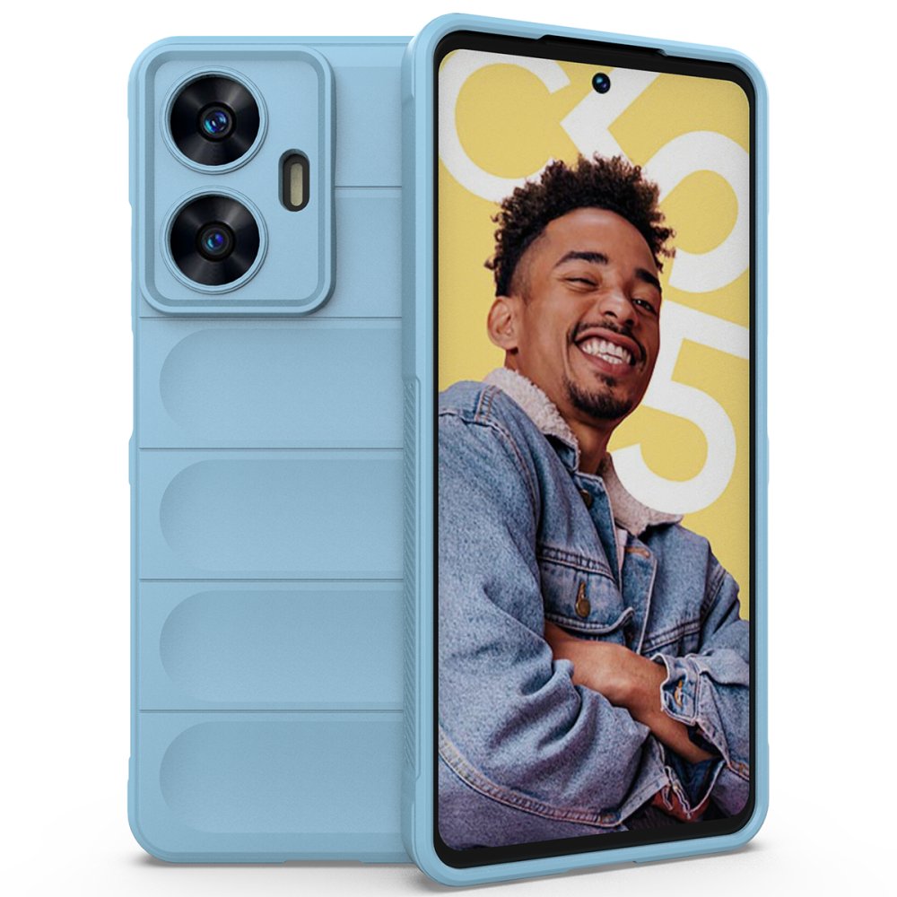 Newface Realme C55 Kılıf Optimum Silikon - Sky Blue