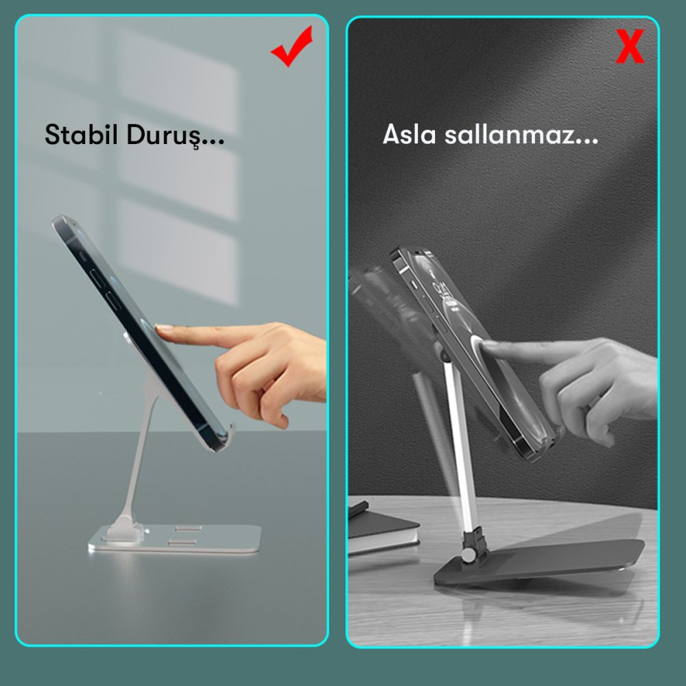 Newface S116 Telefon Tablet Standı - Gümüş