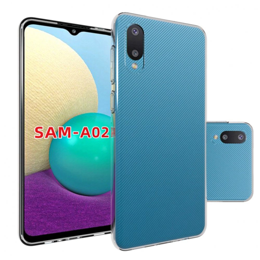 Newface Samsung Galaxy A02 Kılıf Lüx Şeffaf Silikon