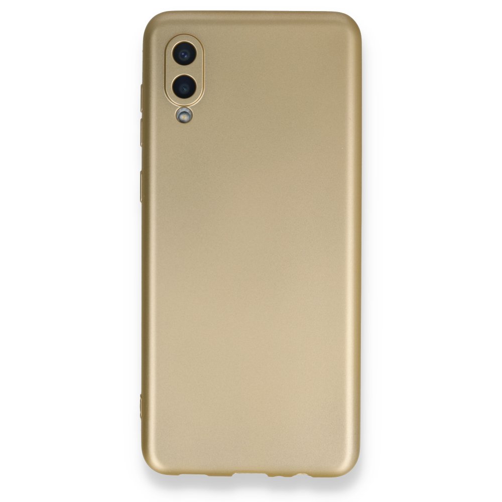 Newface Samsung Galaxy A02 Kılıf First Silikon - Gold