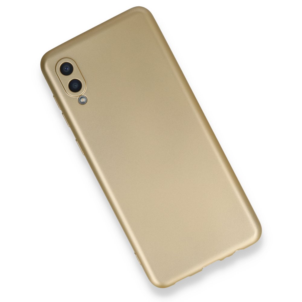 Newface Samsung Galaxy A02 Kılıf First Silikon - Gold